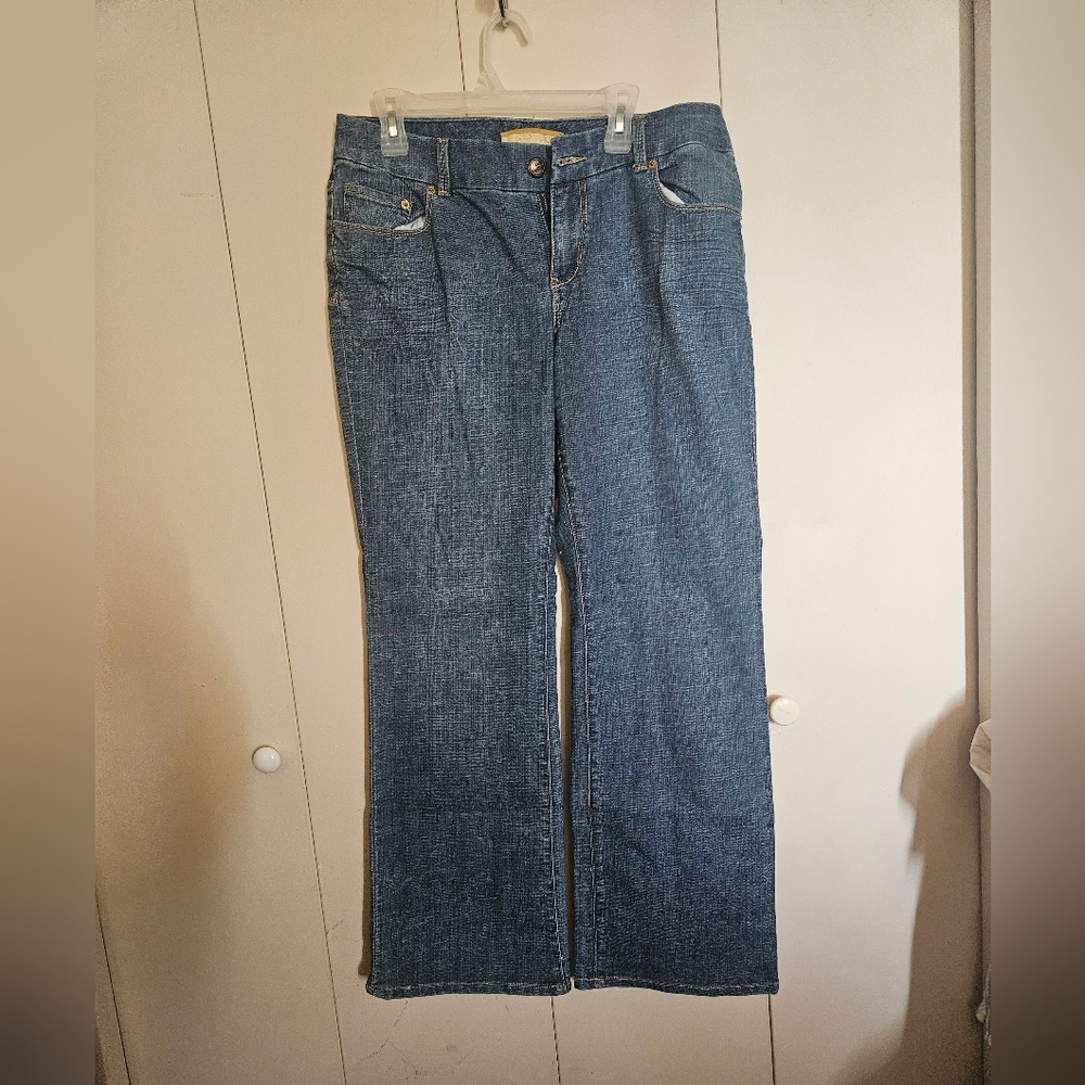 Seven7 Women's Straight Leg Blue Jeans
